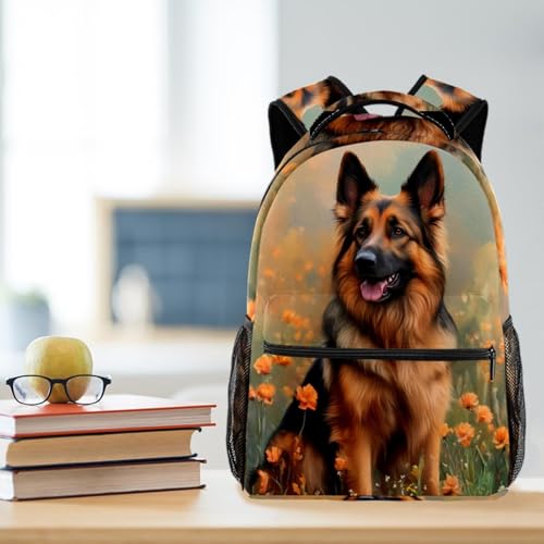 Sac à dos de voyage Campus imprimé berger allemand multicolore