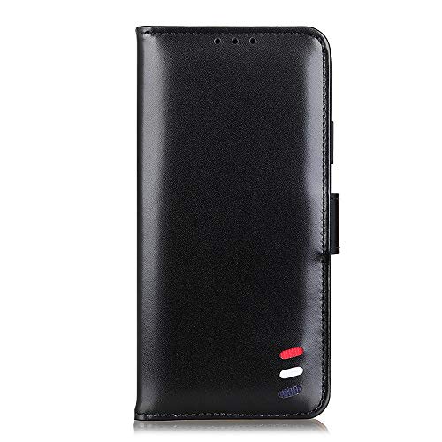Nicelin Case for iPhone 14 Pro Max, PU Leather Wallet Type Magnetic Clasp Flip Wallet Case [A9-008#] (Black)