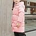 AOREUGL Girls Winter Coats Heavyweight Thicken Long Puffer Jacket Zip Up Quilted Outwear Coat With Pockets Size 2-11 Years Pink girls fashion Size 2-3