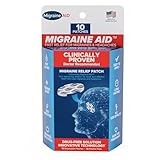 Migraine AID Migraine Relief Patches - Fast Acting, Non Medicated Support for Head Tension, Easy to Apply Headache Patches, Safe for Everyday Use, 10 Disposable Migraine Patches, Made in USA