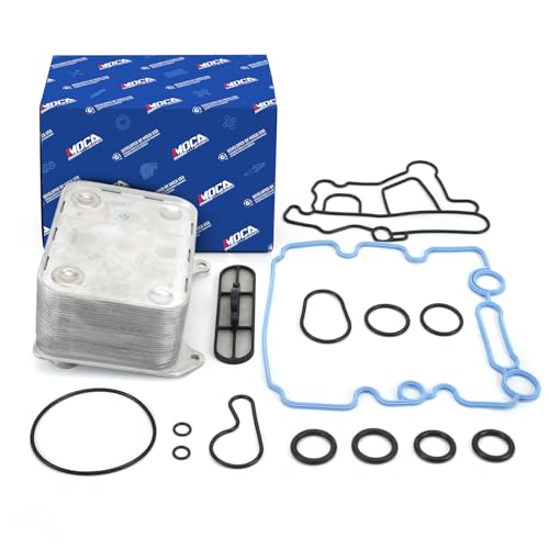 MOCA Engine Oil Cooler Kit Fit 03-07 for Ford F-250/ F-350/ F-450/ F-550 Super Duty 6.0L 03-05 Excursion 6.0L 04-05 E-350 Club Wagon 6.0L 04-10 E-350 Super Duty 6.0L 04-07 E-450 Super Duty 6.0L