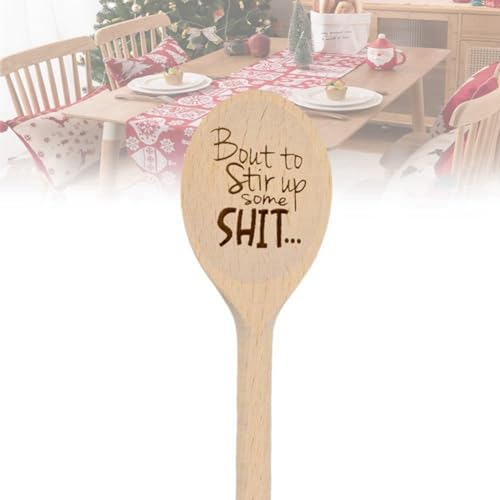 1xfunnyspoonsbouttostirupsomeengravedfunnywoodenspoonuniquewoodenspoonwoodcolor  Urban Country Home Decor 1x funny spoonsbout to stir up some engraved funny wooden spoonunique wooden spoon wood color  urban country home decor
