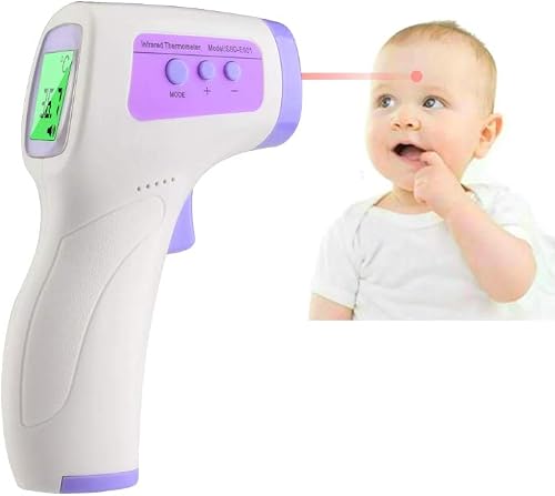 Omnico Non-Contact Digital Infrared Forehead Thermometer, White