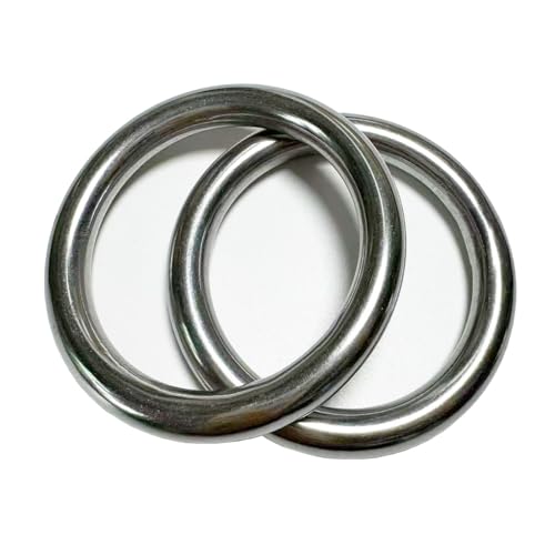 Anneau de fixation inox pour création artisanale en cuir et macramé