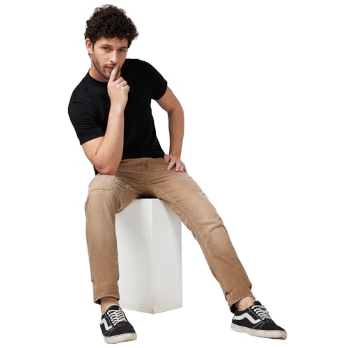 Image of Spykar Men's Rover Regular Fit Mid Rise Casual Jeans