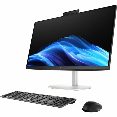 Image of HP EliteStudio 8 AiO G1i All-in-One Desktop Computer - Intel Core Ultra 7 265 - vPro Technology - 32 GB RAM - 1 TB SSD - 23.8 inch Full HD - Pike Silver - Intel Q870 Chip - 1920 x 1080
