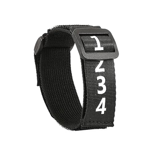 MEIBAOGE Football Referee Gear Wristband Football Yard Officials Markers High Elasticity Wrist Band Numbered Wrist Down