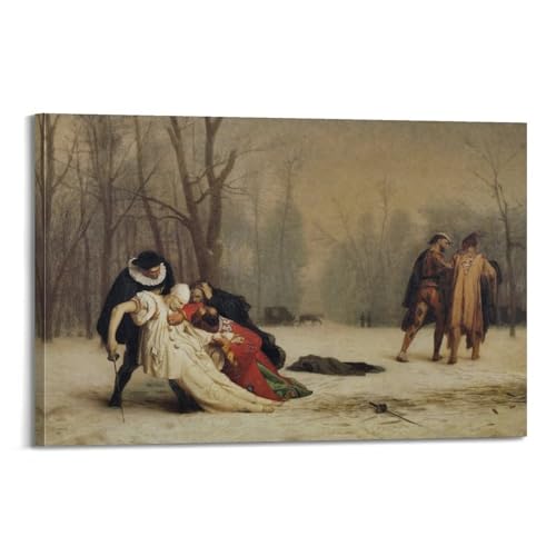 Impression sur toile The Duel de Gérôme pour sublimer un mur vide avec une peinture moderne