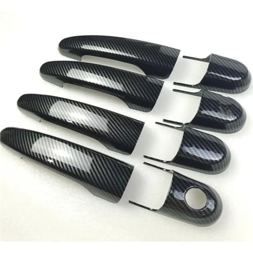 Cache extérieur porte Hyundai Tucson 2004-2010 finition carbone premium