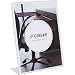 [6 Pack] Gibbar 8.5 x 11 Inches Slant Back Thick Clear Sign Holder Ad Frame