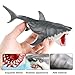 AENIMELY Realistic Megalodon Shark Toy – Movable Jaw Ocean Animal Figurine for Kids – Educational Sea Life Model, STEM Learning Gift, Shark Display Decor