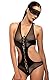 Kink Crotchless Teddy & Eye Mask