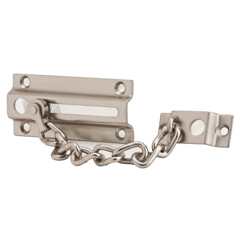SCHLAGE Ives by Schlage 481F15 Chain Door Guard, Satin Nickel - image 1