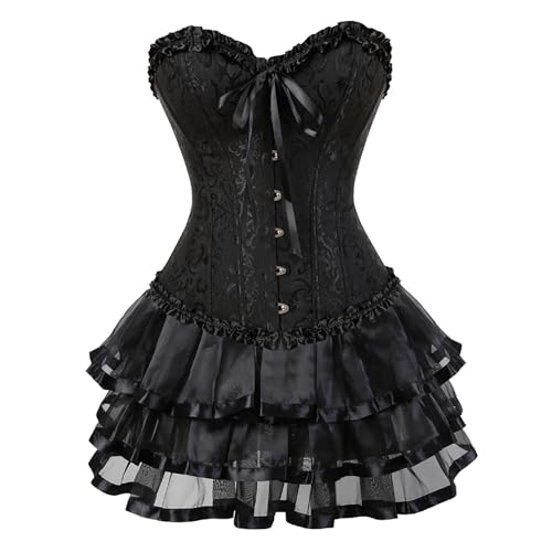 Robe corset courte à volants réglables et laçage dos pour silhouette sculptée