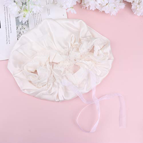 PIXNOR Touca de Seda para Mulheres Touca de Cetim para Cabelos Naturais Touca de Dormir de Seda para