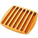 Kitch N' Wares Silicone Ice Cube Sticks Tray - Orange Color - Stick Size Ice Cube Tray - Perfectly Shaped for Fitting in Water Bottles - Colorful, Flexible and Non-Stick