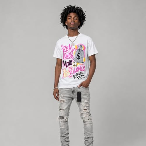 Image of DopeSkill Graphic Tee Streetwear Hip Hop Hypebeast Unisex T-Shirt Sneaker Colour Matching Shirts Inspired Motivation Quotes