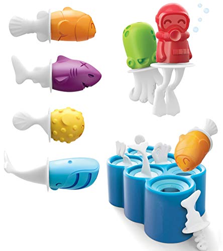 Mini-moules en silicone avec bâtonnets pour Crèmes et Sucettes Glacées - Sans BPA / Merveilleux Ustensile pour les fêtes, les ateliers cuisine, parfait pour faire de al crème à la maison ou dans