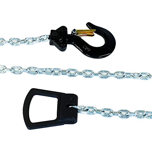 Toriexon 550Lbs Manual Lever Chain Hoist Mini Puller 1/4 Ton Capacity Portable Chain Come Along 10 Feet Lift G80 Chain Ratchet Lever Hoist With Hook #TOP7