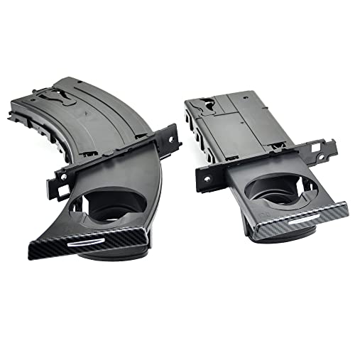 QKLsudua Lot de 2 Porte-gobelets rétractables pour Voiture avec Motif Carbone - pour Tableau de Bord - Compatible avec BM-W E90 E91 E92 E93