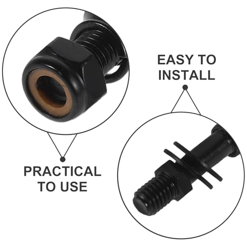 Tornillos espejo retrovisor moto convertidor negro adaptador montaje resistente 3