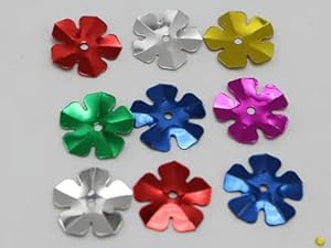 Generic Blütenpailletten 1100 Stück Mischfarbe