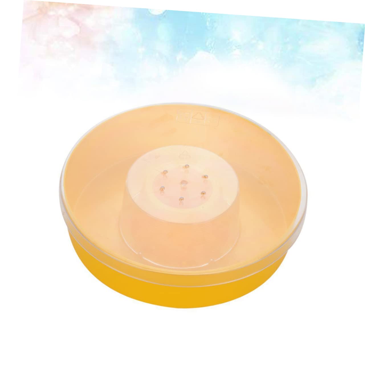 Yardwe 2 Uds Comedero Superior De Colmena De Abeja Alimentador Redondo De Colmena Alimentador Superior De Abejas Alimentador De Colmena Plato De Comida De Abeja Herramienta De Apicultura