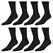 True Religion Mens 8 Pairs Crew Socks for Men Premium Athletic Men's Socks, Shoe Size 8-12