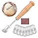 Messe mit günstig Kaufen-ZITFRI Bäckermesser Teigmesser Baguettemesser Brot Lahm Scoring Tool Set Brot Bäcker Cutter mit 10 Brotklinge Bäckerklinge Ritzmesser zum Einschneiden von Baguette Teigmesser für DIY Brot Backen