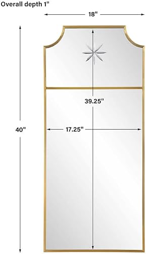 Miniatura 2 de Uttermost Caddington - Espejo alto - 40 pulgadas de alto y 18 pulgadas de ancho
