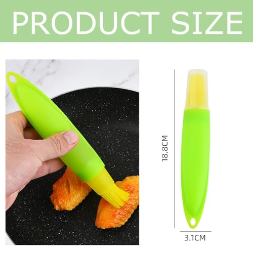 5 PCS Silicone Oil Bottle Brush Set for Kitchen Barbecue Cooking and Baking