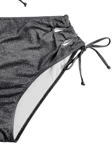 Image of SOLY HUX Women's Plus Size Bikini Set Sexy Swimsuit Lace Up Tummy Control 2 Piece Bathing Suit