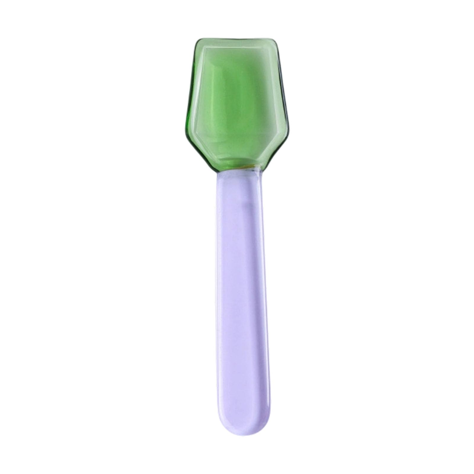 MURYE Glass Spoon for Dessert Snacks Candy Colorful and Easy to Carry Heat and Cold Resistant Meal Scoops Multipurpose Dessert Spoon