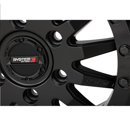 System 3 SB-8 Beadlock 15x7 UTV Wheel - Matte Black (6x5.5) +68mm [15S3-8566] - Thumbnail 4
