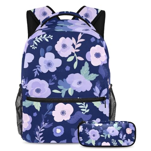 Sac à dos avec trousse ensemble de 2 sacs multicolore pour étudiants et adolescents