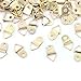 Upholstery Nails, Antique Push Studs Pins, Picture Hanger Universal Powerful Golden 100 D-Ring Picture Frame Hanger Hook Hanging Triangle Screws Common Tools for Hanging Photo Frames