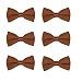 Boys Wedding Bow Tie 6 Pack Children Chorus Pre-Tied Bowties Kids Tuxedo Solid Ties
