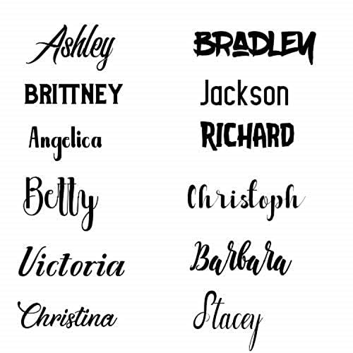 Vinyl Name Decals - Custom & Personalized Stickers - Many Colors, Fonts, & Sizes - Shay's Creative Expression