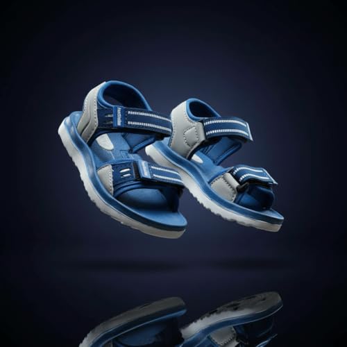 Image of Kids Open Toe Sports Sandals | Comfortable Lightweight Double Welcro Outdoor Athletic Sandals for Boys, Girls & Toddlers | Daily Play Shoe (1-10 Years)