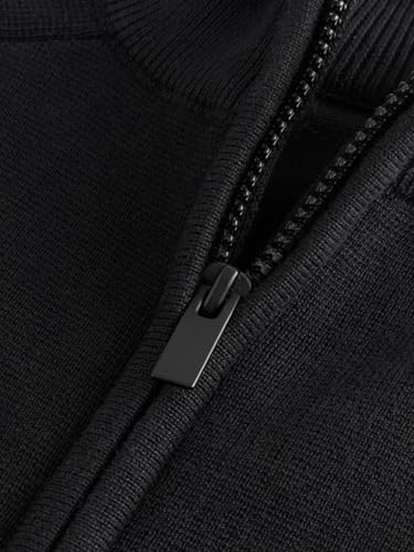 NEXT Jungen Standard Strickjacke mit durchgehendem Reißverschluss Schwarz 140
