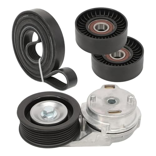 Kit 38382 Conjunto de polea tensora de correa de transmisión compatible con Dodge Ram 1500 2500 3500 2003-2008 - Reemplaza 53032130AA 53032130AC 38058