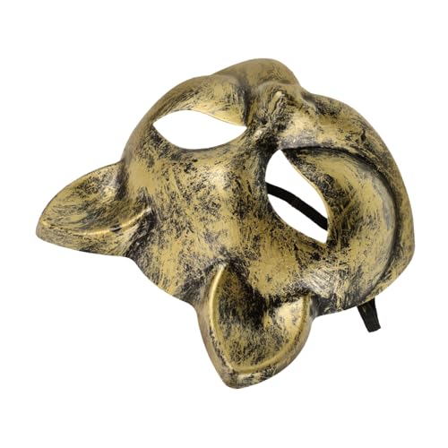 Hemoton Cosplay Cat Mask Comfortable Animal Masquerade Mask for Halloween Themed Parties Unique Design for Creative Costumes Eye-catching Party Accessory for Masquerade