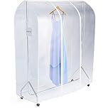 HANGERWORLD Transparent Clothes Garment Rail Strong Zipped Cover with Document Pocket (6ft (183cm))