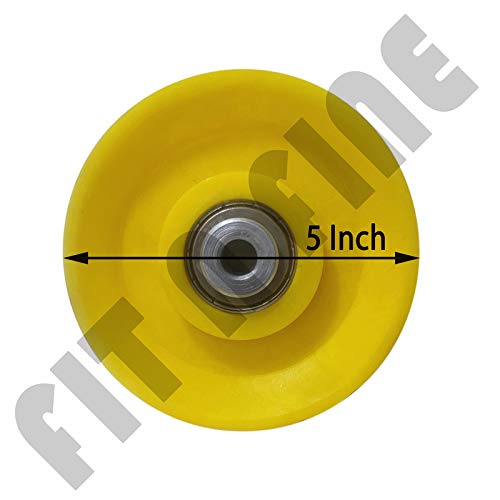 Fit n Fine Gym Exercise Machine Attachments Gym Pulley 5inch with Inbuilt Bush and Bearing (Yellow) 3 Pieces (B084QD2J2C) Amazon Price History, Amazon Price Tracker