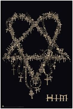 (24x36) HIM (Heartagram Logo) Music Poster Print