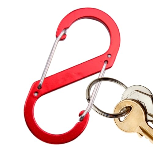 Hogvinnatil CARABIERNPRAGUNG, Clip Carabiner Clip - Bloqueo s Carabiner Hook | Aleación de aluminio, Portallaves multifuncional para excursiones al aire libre, viajes, mochila