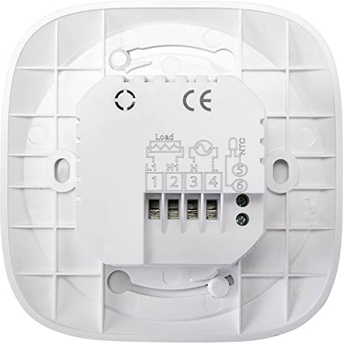 Thermostat d'ambiance encastré Sygonix SY 4707878 programmation hebdomadaire 7 jours écran tactile. - vue 5