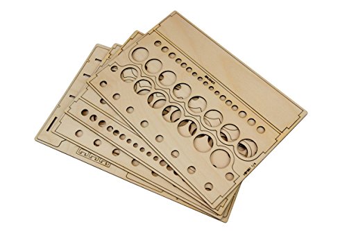 Image of The Broken Token Modular Paint Rack w / 35mm Holes - Multiple Organizer for Paint Bottles, Pots, and Brushes in Tiered Layout - Customize Your Pieces with Easy Organization & Access