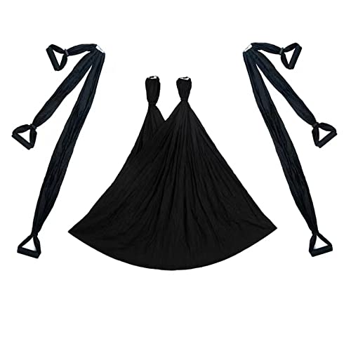 Aerial-Yoga-Swing-Set-Yoga-Hammock-Trapeze-Sling-Inversion-Tool-for-indoor-Home-Fitness-Black