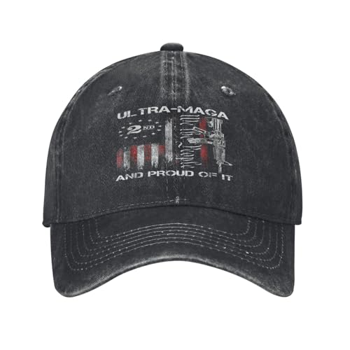 Trump Hat Ultra MAGA We The People Proud Republican USA Hats Vintage Adjustable Baseball Cap Cotton MAGA Hat Black